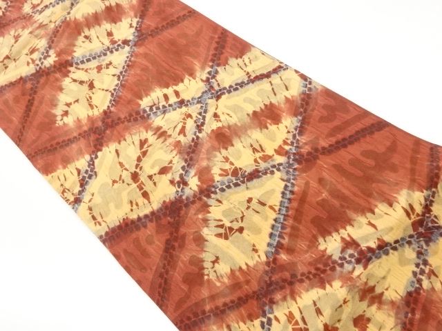 JAPANESE FUKURO OBI / MATELASSE / SHIBORI / ABSTRACT